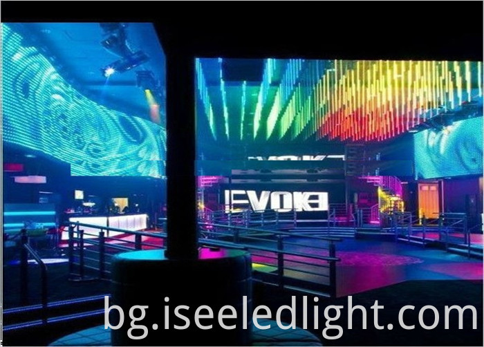 disco DMX Clear RGB 3D vertical tube 